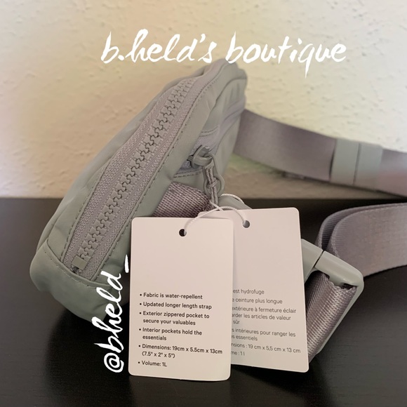 lululemon Everywhere Belt Bag *Extended Strap in Silver Drop OS Brand New NWT - Picture 4 of 15